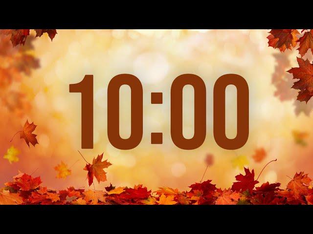 10 Minute Timer Autumn Fall with Music