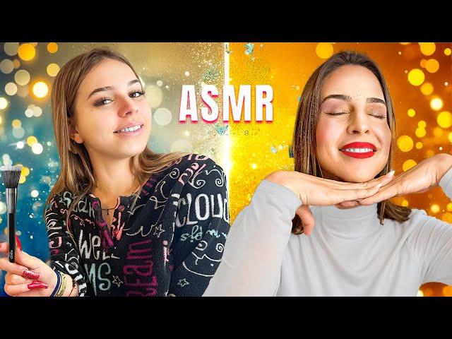 MAQUILLO A MI MADRE PARA FIN DE AÑO - ASMR / El mundo de Indy