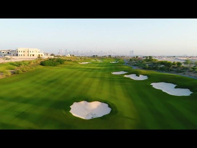 Aerial View of Golf Club on a Luxury Residential Footage| Premium Video Footage | 4K