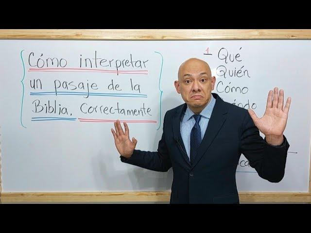 ¿Cómo interpretar un pasaje de la Biblia correctamente? - Andry Carías - Clase 7 SBG