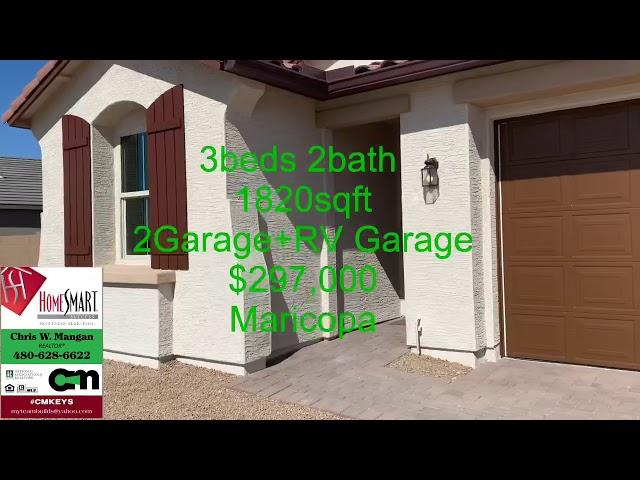 Maricopa City Phoenix New Homes RV Garage Maricopa Arizona  starting at $290,000