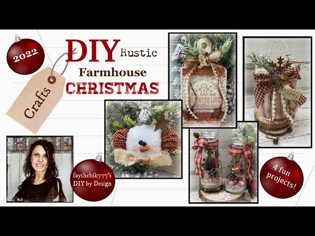 DIY Rustic Farmhouse Christmas Crafts | DIY Christmas Crafts | DIY Rustic Christmas Crafts 2022