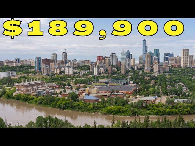 MILLION DOLLAR VIEWS OF DOWNTOWN EDMONTON UNDER $200,000! | Edmonton Real Estate 2024