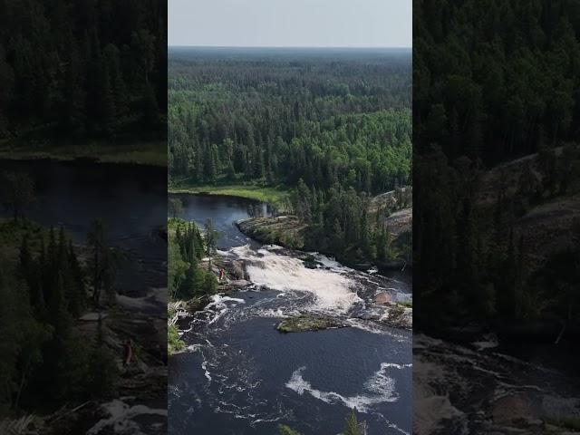 Charles Falls on the Manigatogan River. #exploremanitoba