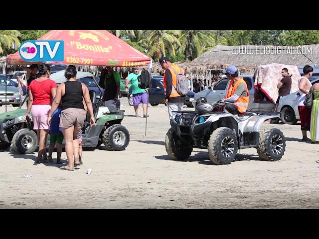 Familias disfrutan de un inicio de año en las playas