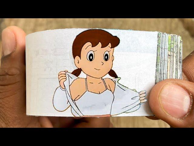 Doraemon Cartoon Flipbook #185 | Shizuka Removes Her Clothes Flip Book | Flip Book Artist 2024