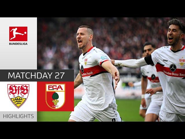 VfB Stuttgart - FC Augsburg 3-2 | Highlights | Matchday 27 – Bundesliga 2021/22