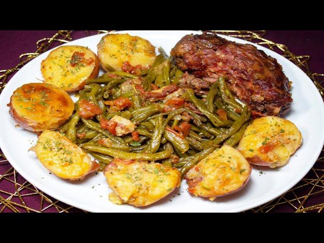 Soul Food Southern-Style Green Beans, Turkey Necks & Potatoes: String Beans Recipe