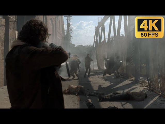 The Walking Dead - Rick Grimes Kills Cannibals at Terminus [4K 60 FPS]