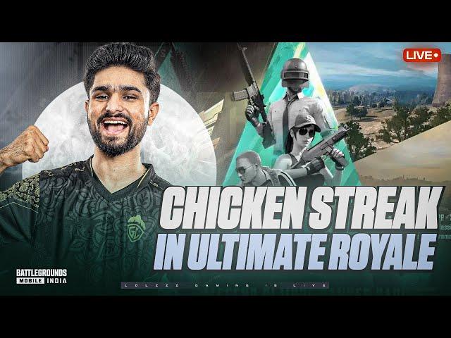 BACK TO BACK CHICKENS IN ULTIMATE ROYALE POSSIBLE? | BGMI LIVE