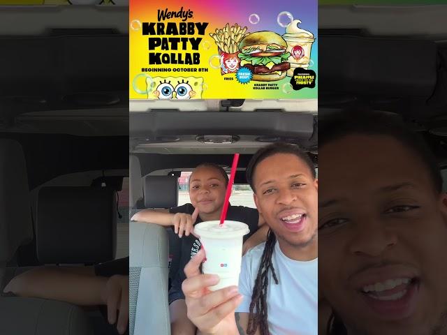 Trying Wendy’s SpongeBob Krabby Patty Meal: Is it worth the hype? #funny #familyfun #spongebob