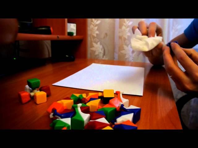 смазываю кубик рубика