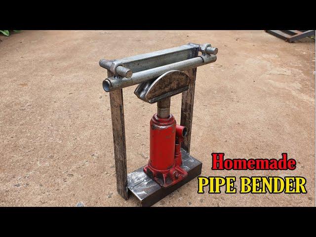 Homemade PIPE BENDER. Hydraulic Pipe Bending Machine