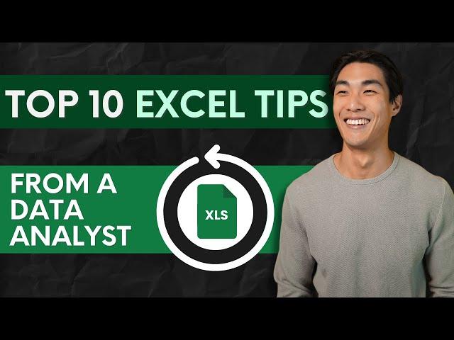 Data Analyst's Top 10 Excel Tips UNDER 5 MIN