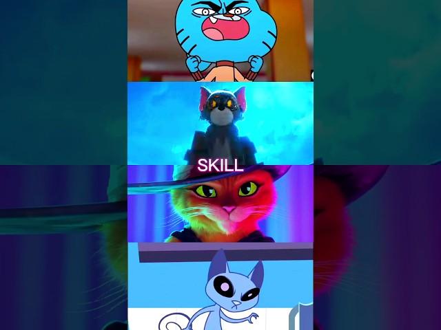 Gumball vs Tom vs Puss In Boots vs Kat | Cat royale #edit #shorts #gumball