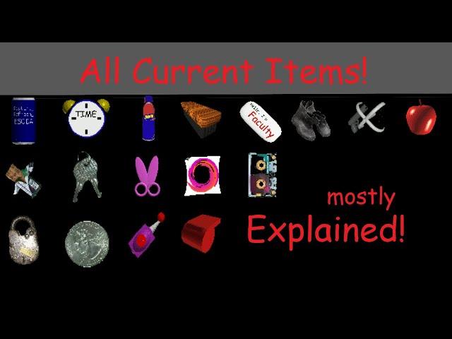 Baldi's Basics: All Items Explained | Remastered & Plus