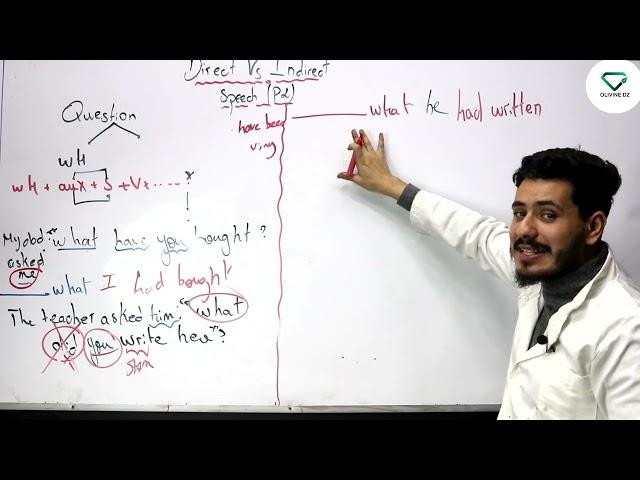 Direct / Indirect Speech  ( مع الأستاذ جيار ) الجزء الثاني