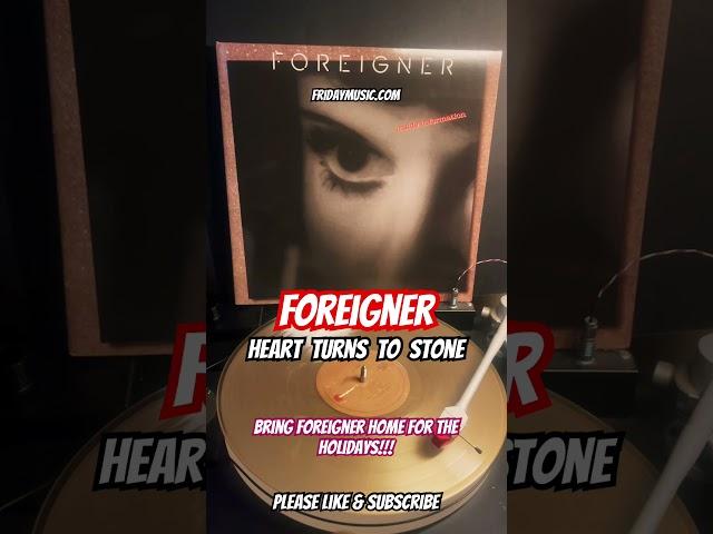 FOREIGNER Heart Turns To Stone New Gold Vinyl #fridaymusic #foreigner #newrelease #holidays #rock