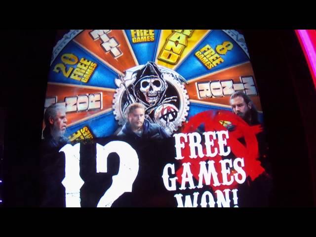 Drunken live play on Sons of Anarchy max bet with BONUS BIG WIN slot machine