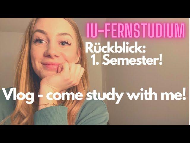 Vlog - come study with me, Rückblick mein 1. Semester!  ‍