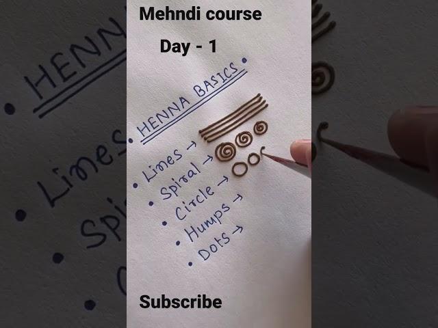 Mehndi Class -1 #mehandi #viral #shortsviral #shorts