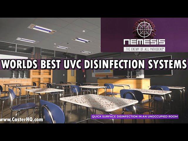 UVC Disinfection Systems | Stop Covid with a Push of a Button | Nemesis UVC by CasterHQ