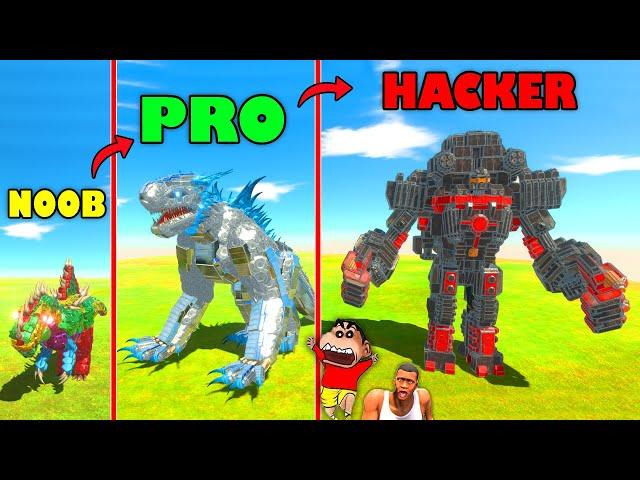 NOOB vs PRO vs HACKER with ALL NEW UNITS in Animal Revolt Battle Simulator with SHINCHAN and CHOP
