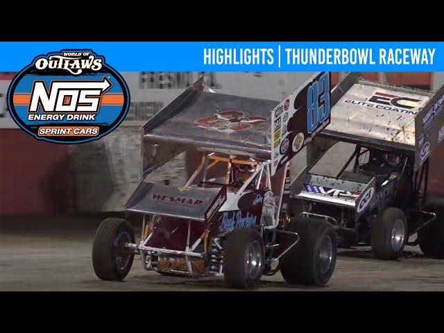 World of Outlaws NOS Energy Drink Sprint Cars | Thunderbowl Raceway | Sept. 20, 2024 | HIGHLIGHTS