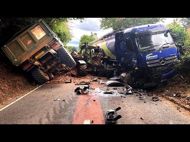 20 Dangerous Excavator & Truck, Car Operator Skills | Worst Heavy Equipment Disaster Compilation