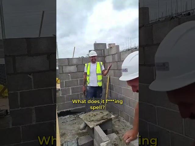 Tradesperson Can't Spell EYES   #onthetools #funny #constructionfail #funnyshorts #viralshorts