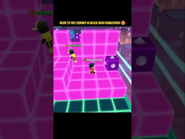 Noob To Pro Journey In Block Dash Remastered  Stumble Guys 0.79 New Update 