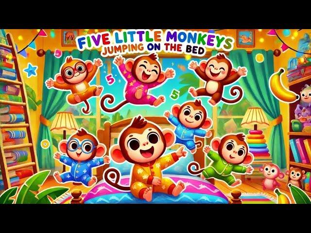 Monkeys masti & Jumping on the bed @Solowings beauty 4Kids Nursery Rhymes & Kids Songs