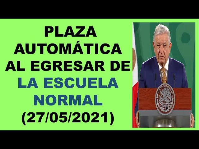 Balvas Academic PLAZA AUTOMÁTICA AL EGRESAR DE LA ESCUELA NORMAL (27/05/2021)