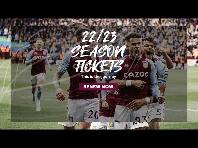 Aston Villa 2022/23 Season Tickets