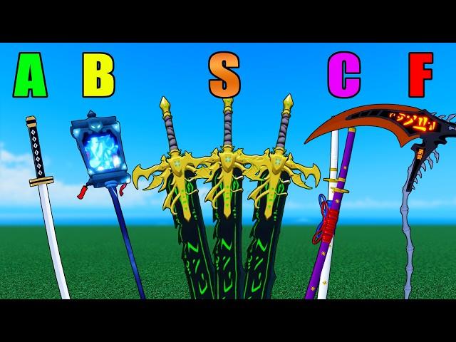 Ranking Every Sword in Blox Fruits vs. Anime