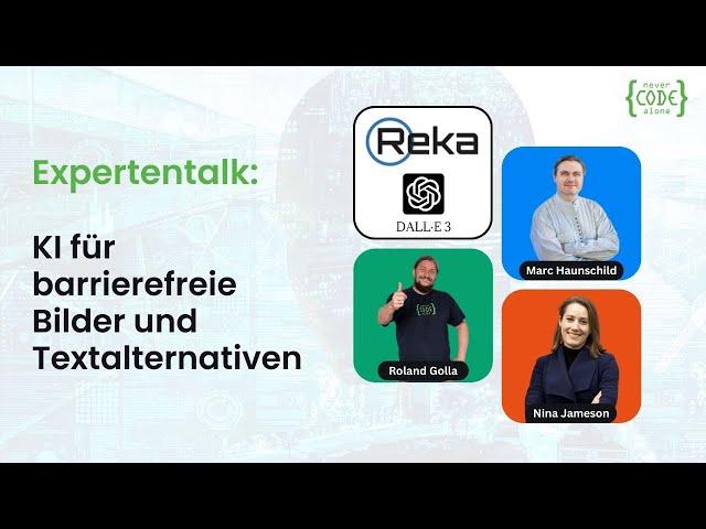 KI für Barrierefreiheit im Netz für Bilder und alternative Texte im Experten Talk