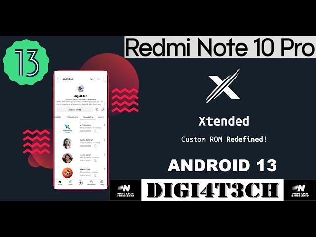 Xtended-XT 4.0 Official Android 13 For Redmi Note 10 Pro aka Sweetin 06th-Feb-2023 Review.