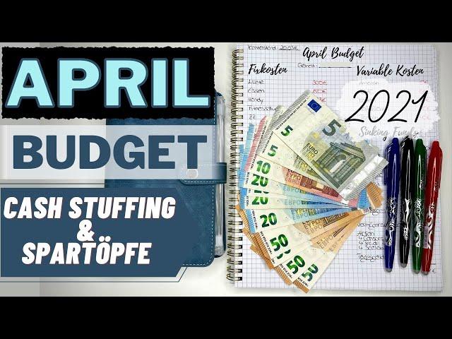 April Budget, Cash stuffing & Spartöpfe I Meine echten Einnahmen & Ausgaben