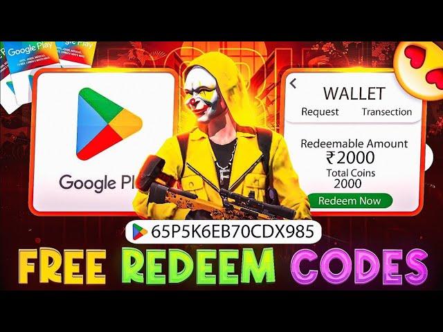 Free Redeem Code  Free Fire Redeem Code Today  500₹/- Free Redeem Code