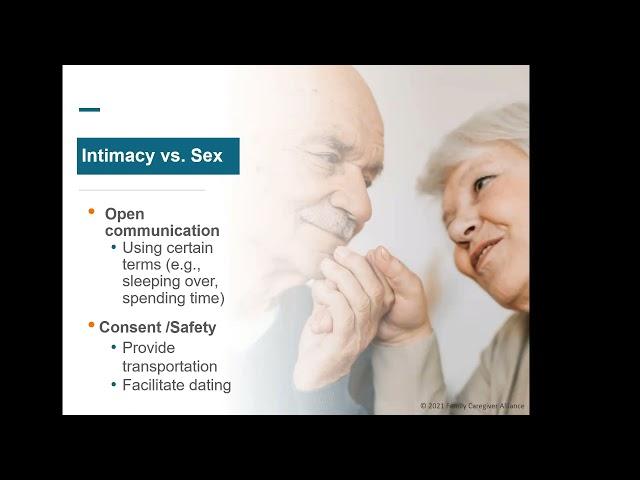 Aging And Intimacy: For Older Adults and Family Caregivers