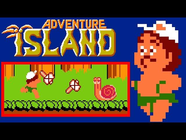 Adventure Island (NES) video game | full game completion session ️