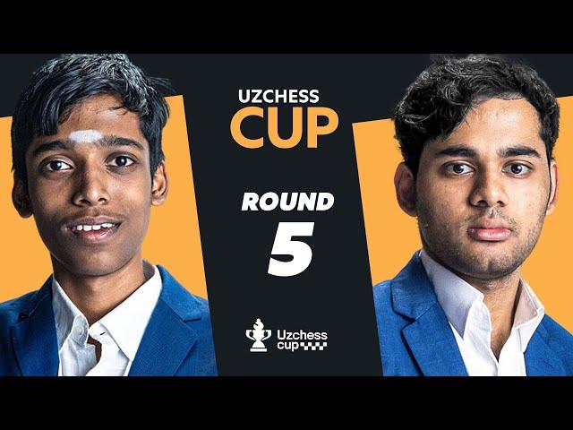 UZCHESS CUP 2025 ROUND 5 | ft. PRAGG, ARJUN, ARAVINDH