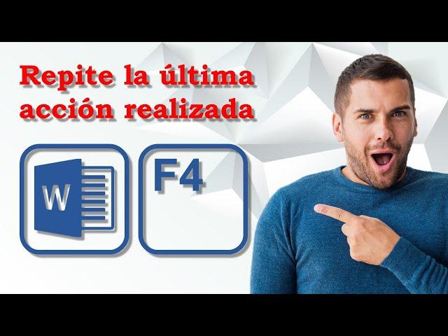 Truco para repetir última acción en Microsoft WORD con F4