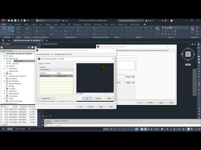 Add Location Coordinates to a Cogo Points Description in Civil 3D