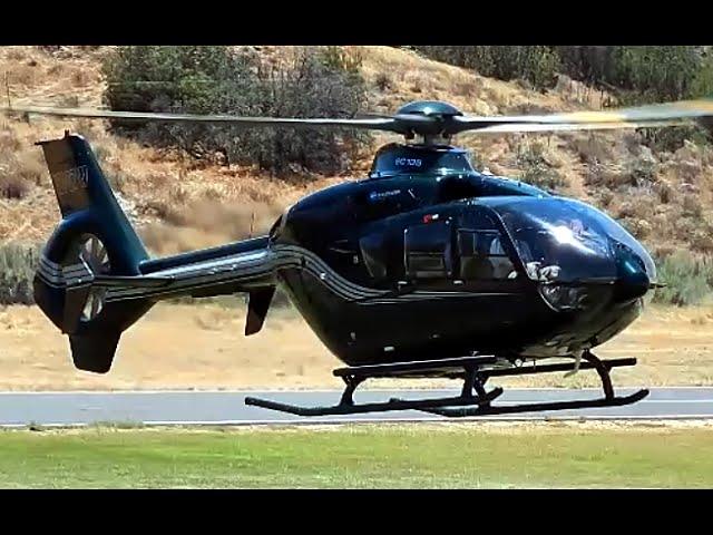 Executive Eurocopter EC135 Helicopter N367W at Agua Dulce Airport 2016 (H135)