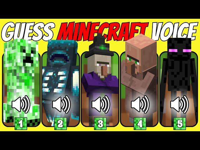 Guess the Minecraft Characters Voice | Minecraft Challenge Quiz