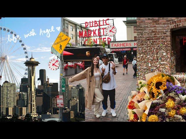 hello seattle  exploring the pike place, gum wall, space needle & the great wheel 