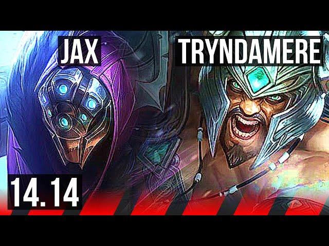 JAX vs TRYNDAMERE (TOP) | 75% winrate, 41k DMG, 12/2/7 | NA Grandmaster | 14.14