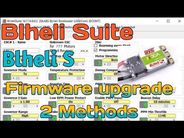 How  to Flash ESC Firmware Using BLHeli Suite