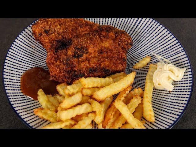 Schnitzel aus dem Schweinelachs geschnitten - Rezept